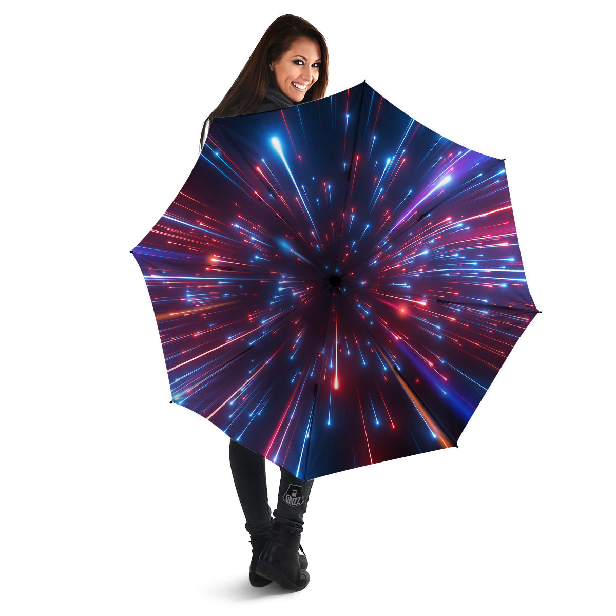 Hyperspace Cosmic Print Umbrella-grizzshop