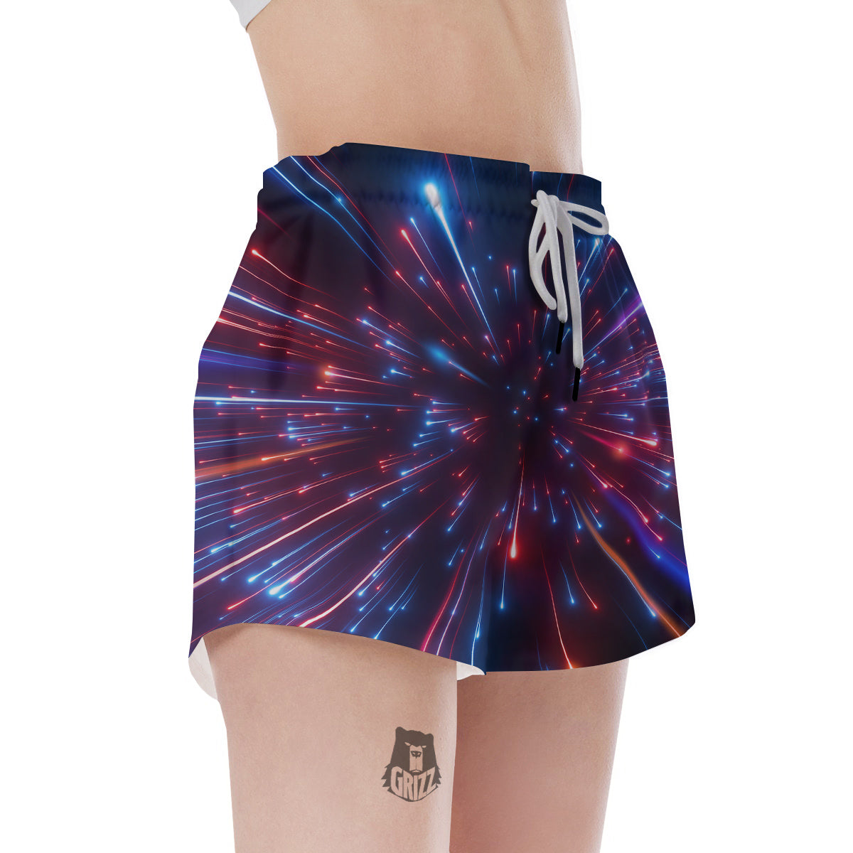 Hyperspace Cosmic Print Women's Shorts-grizzshop