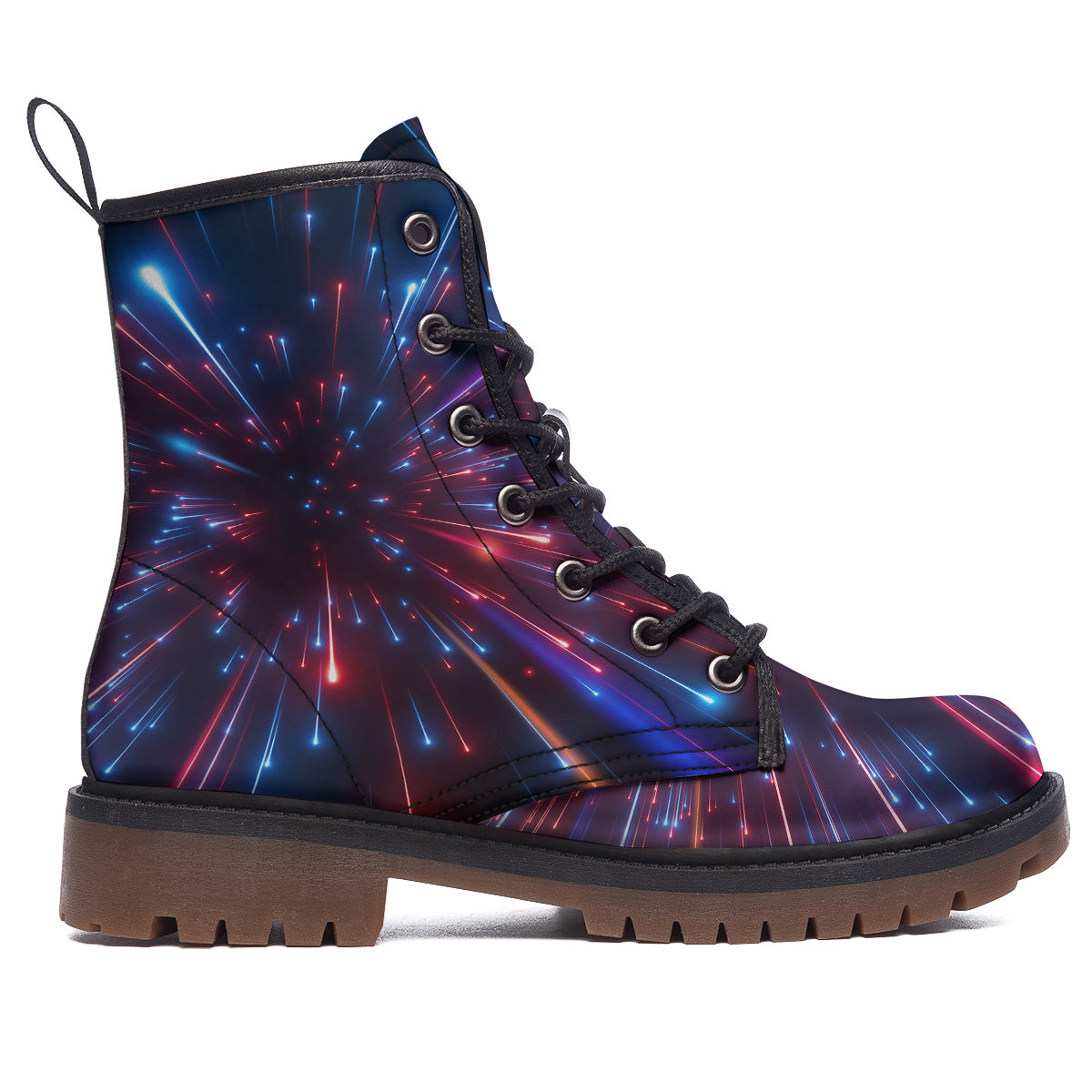 Hyperspace Cosmic Print Work Boots-grizzshop