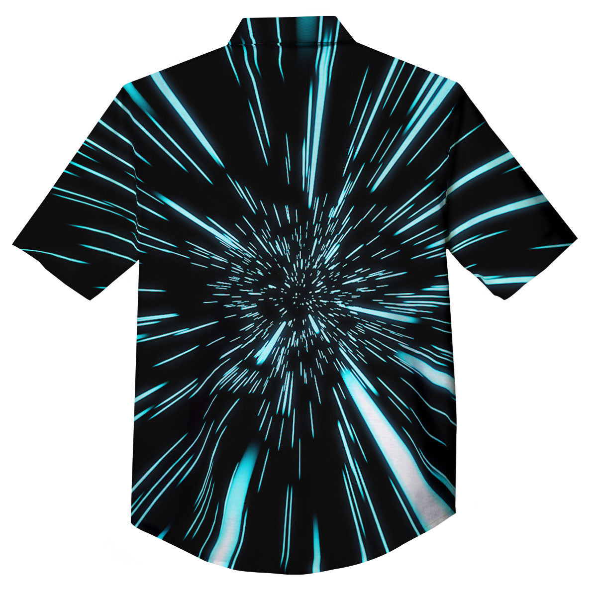 Hyperspace Galaxy Print Button Up Shirt-grizzshop