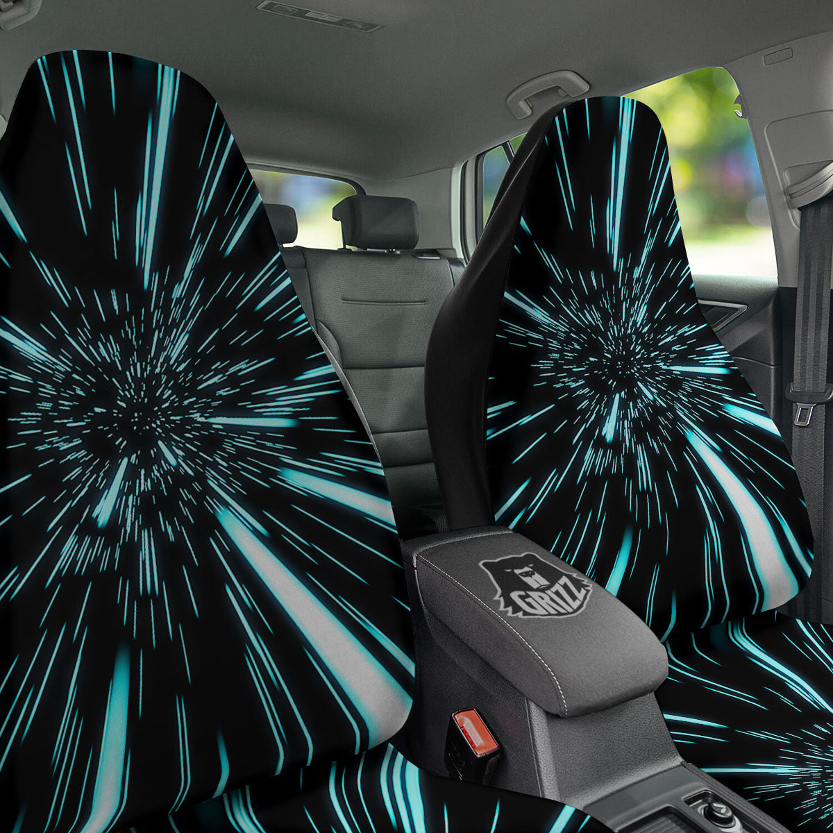 Hyperspace Galaxy Print Car Seat Covers-grizzshop