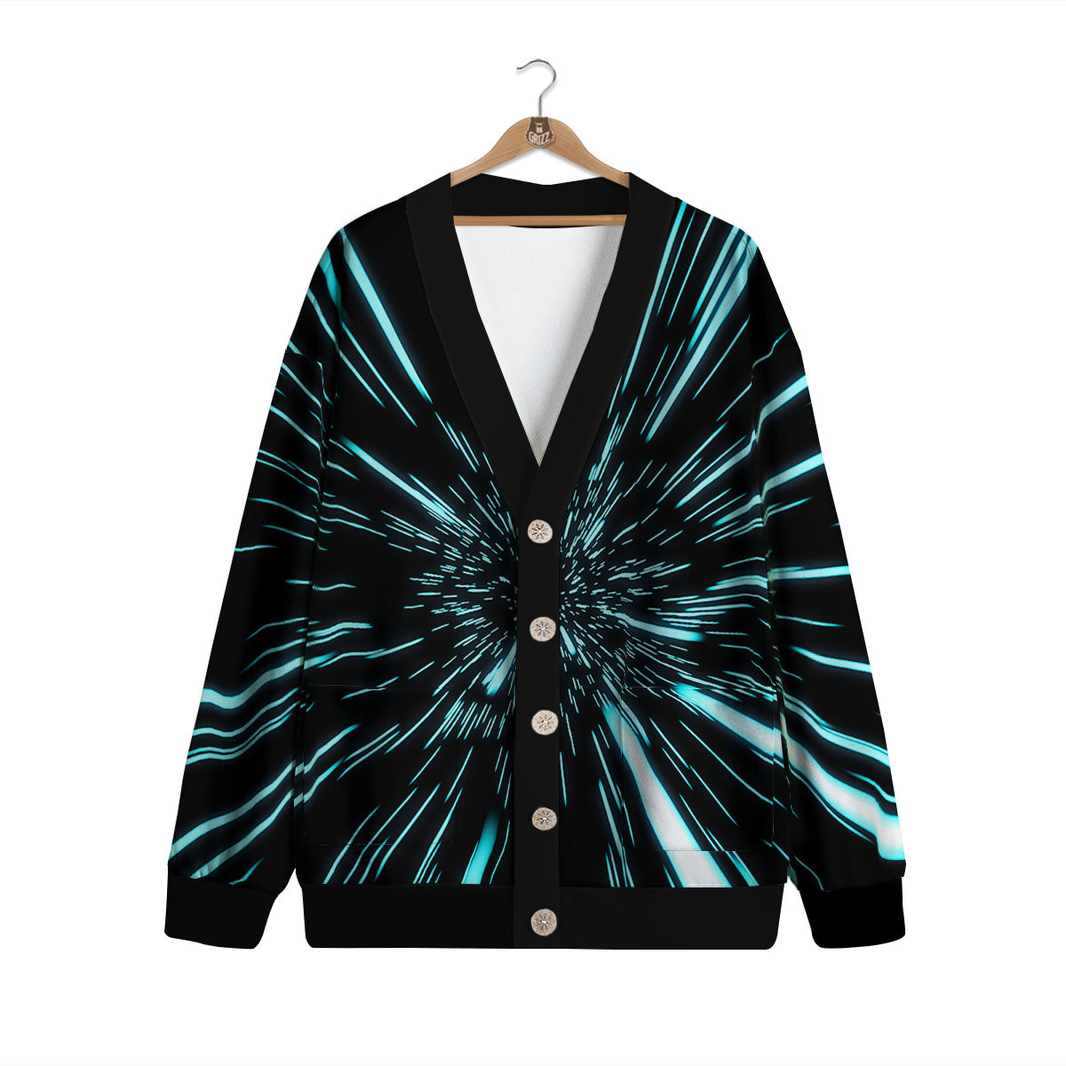 Hyperspace Galaxy Print Cardigan-grizzshop
