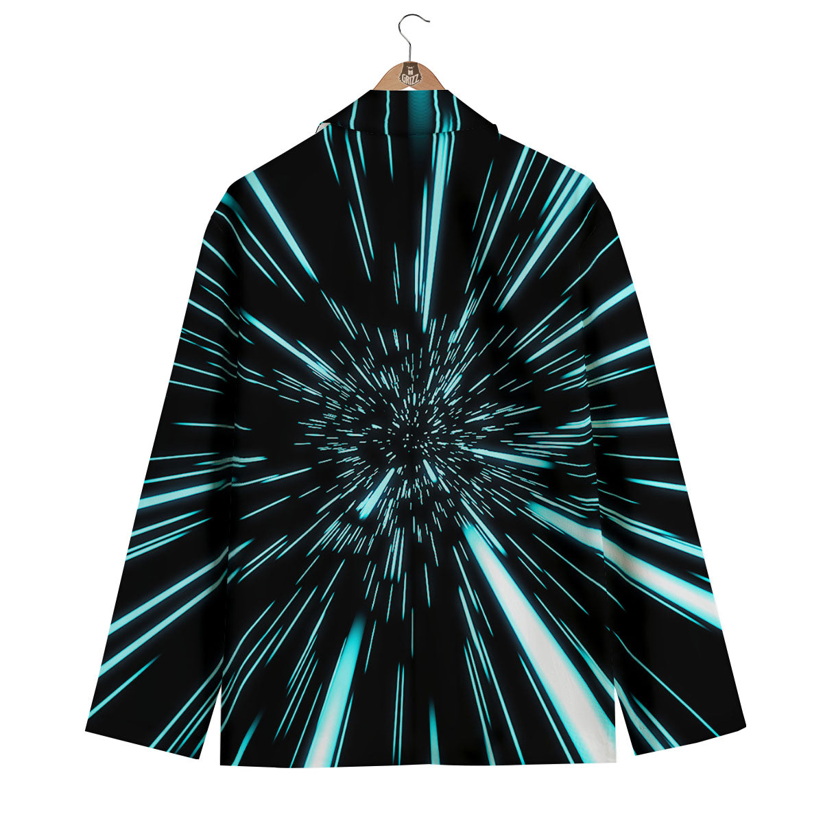 Hyperspace Galaxy Print Men's Blazer-grizzshop