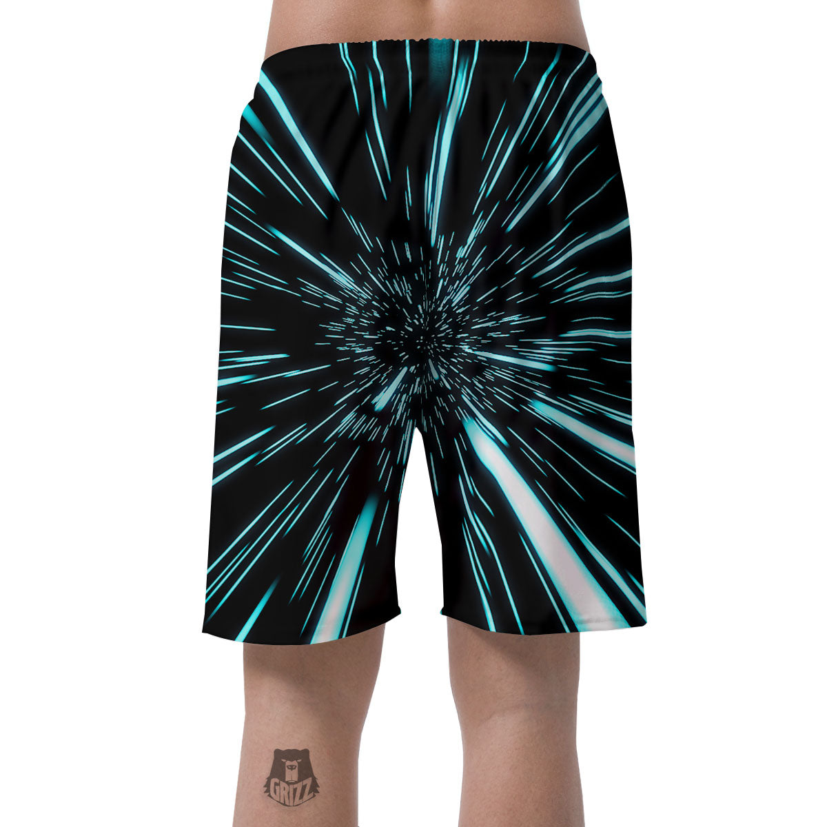 Hyperspace Galaxy Print Men's Shorts-grizzshop