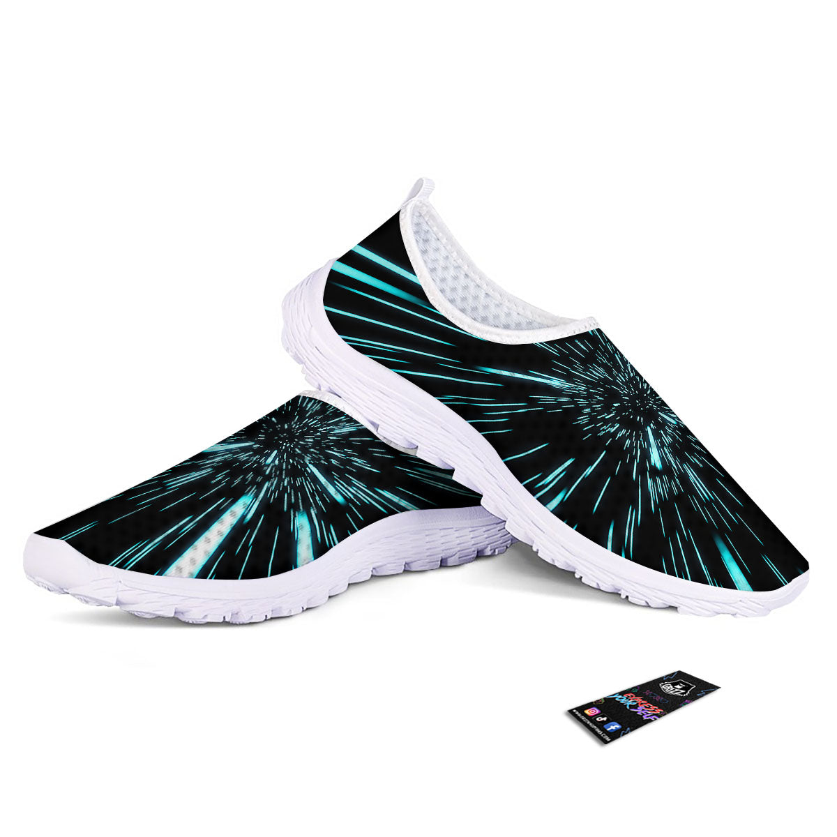 Hyperspace Galaxy Print Nurse Shoes-grizzshop