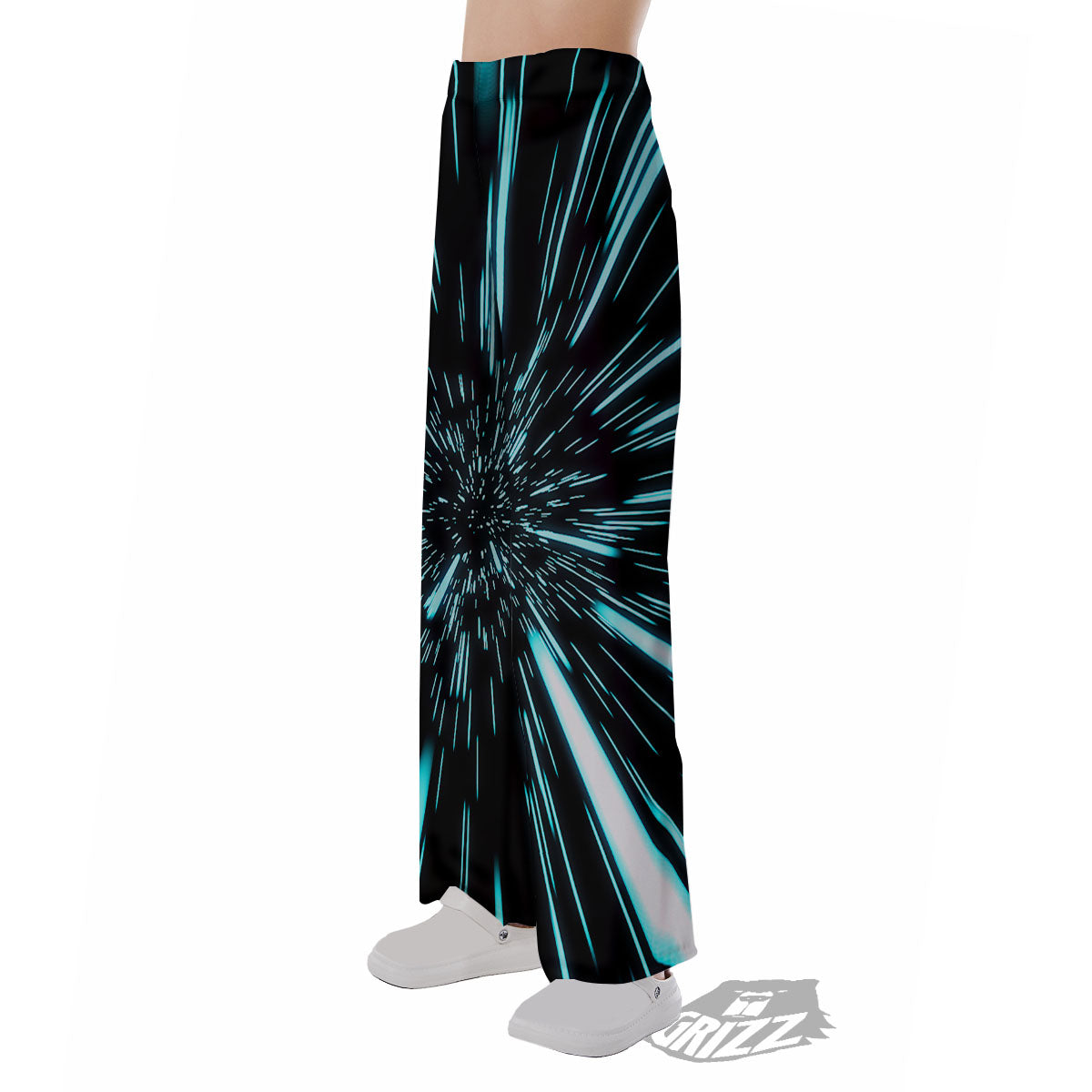 Hyperspace Galaxy Print Pajama Pants-grizzshop