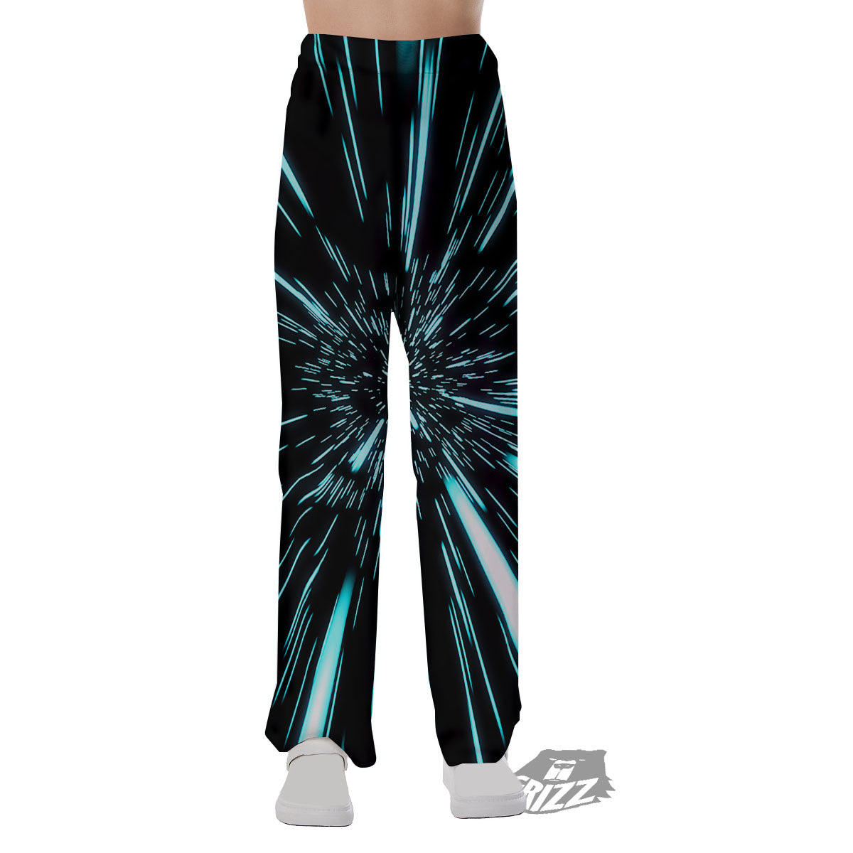 Hyperspace Galaxy Print Pajama Pants-grizzshop