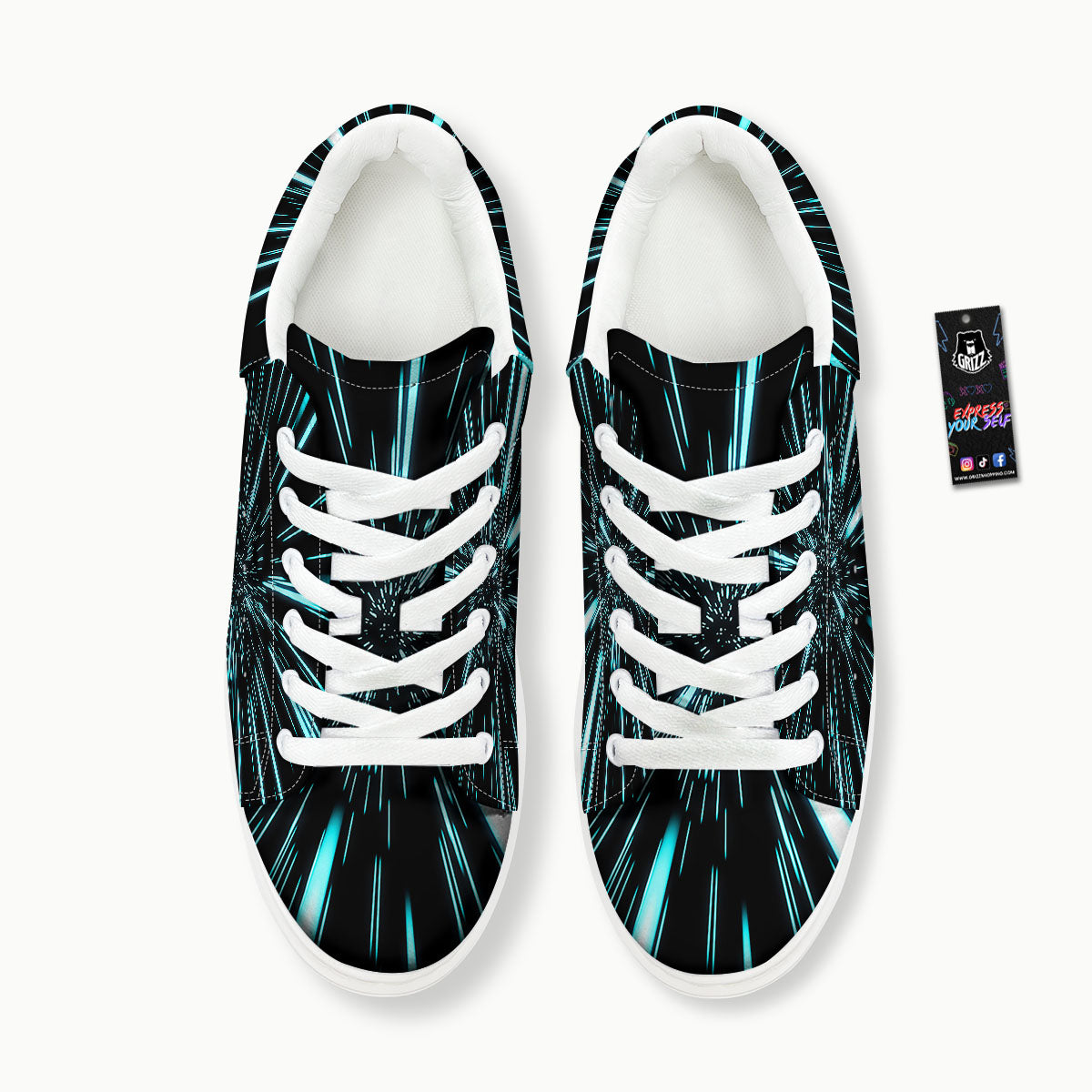 Hyperspace Galaxy Print Platform Shoes-grizzshop