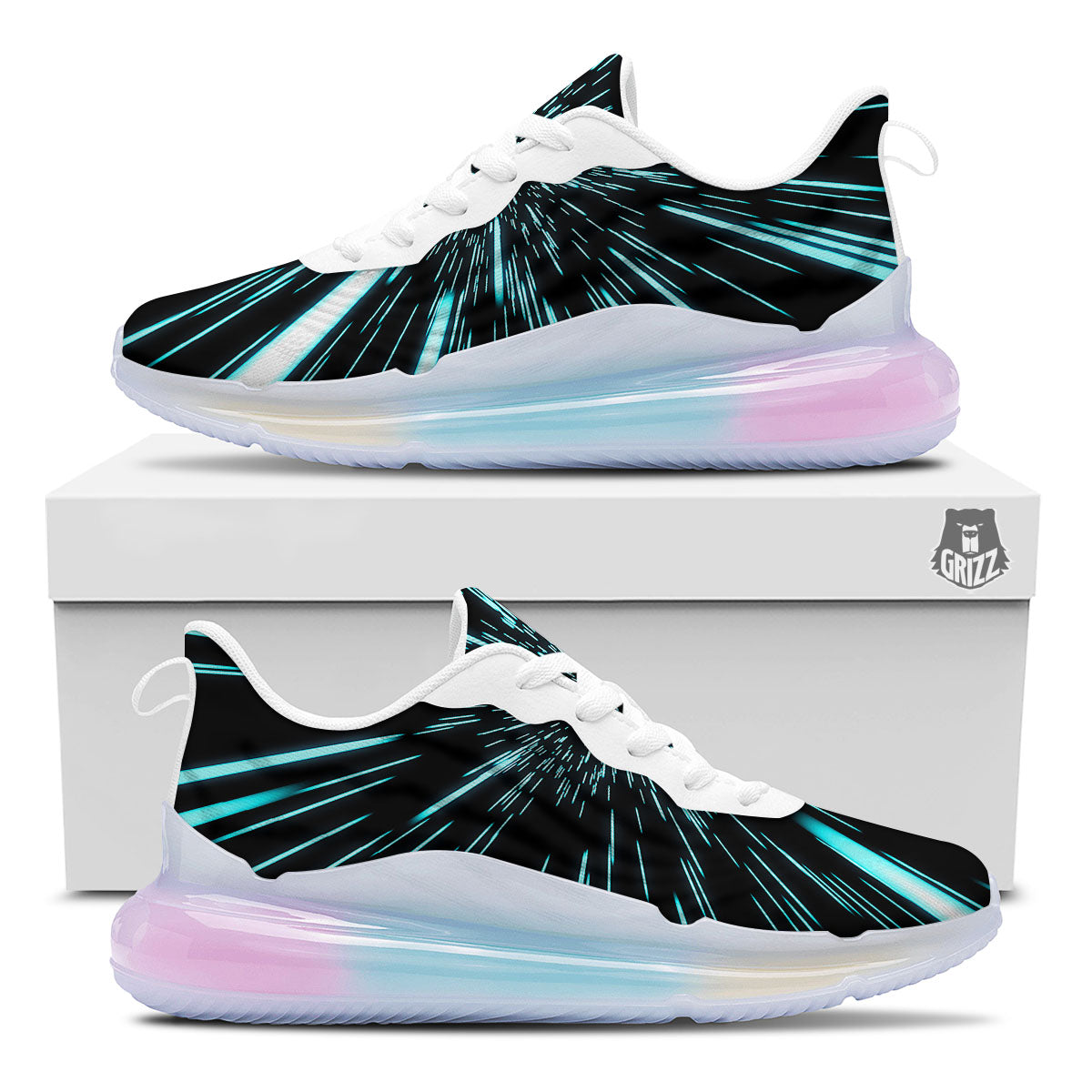 Hyperspace Galaxy Print Running Sneakers-grizzshop