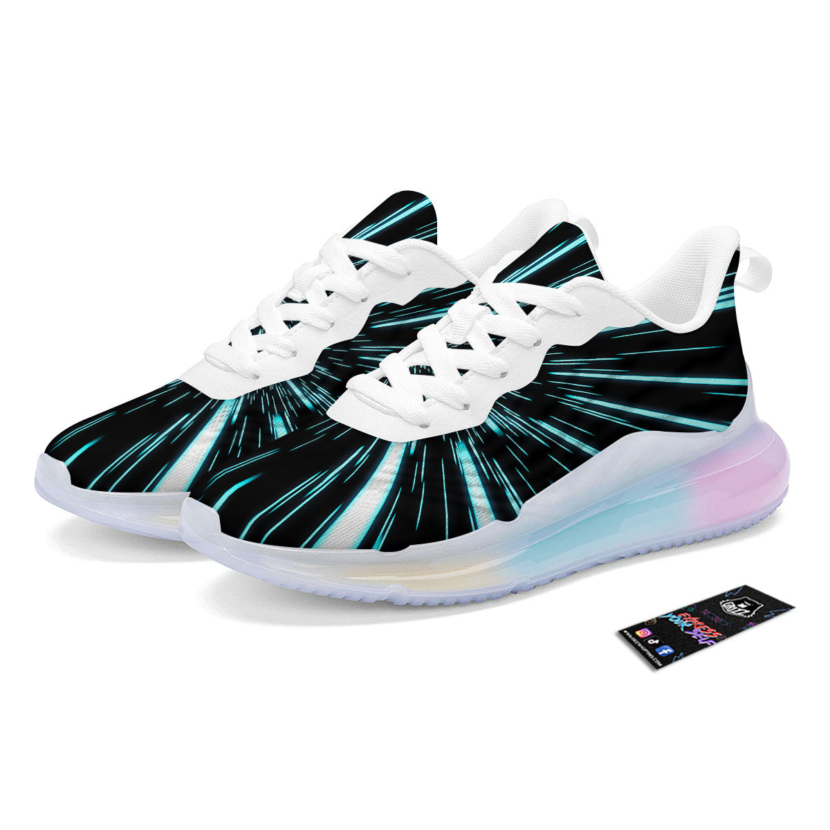 Hyperspace Galaxy Print Running Sneakers-grizzshop