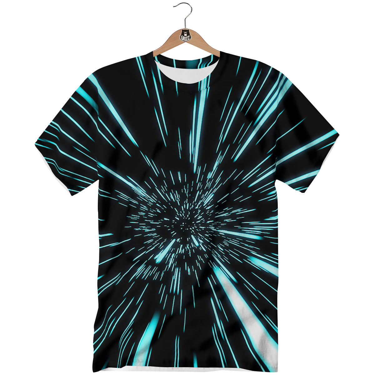 Hyperspace Galaxy Print T-Shirt-grizzshop