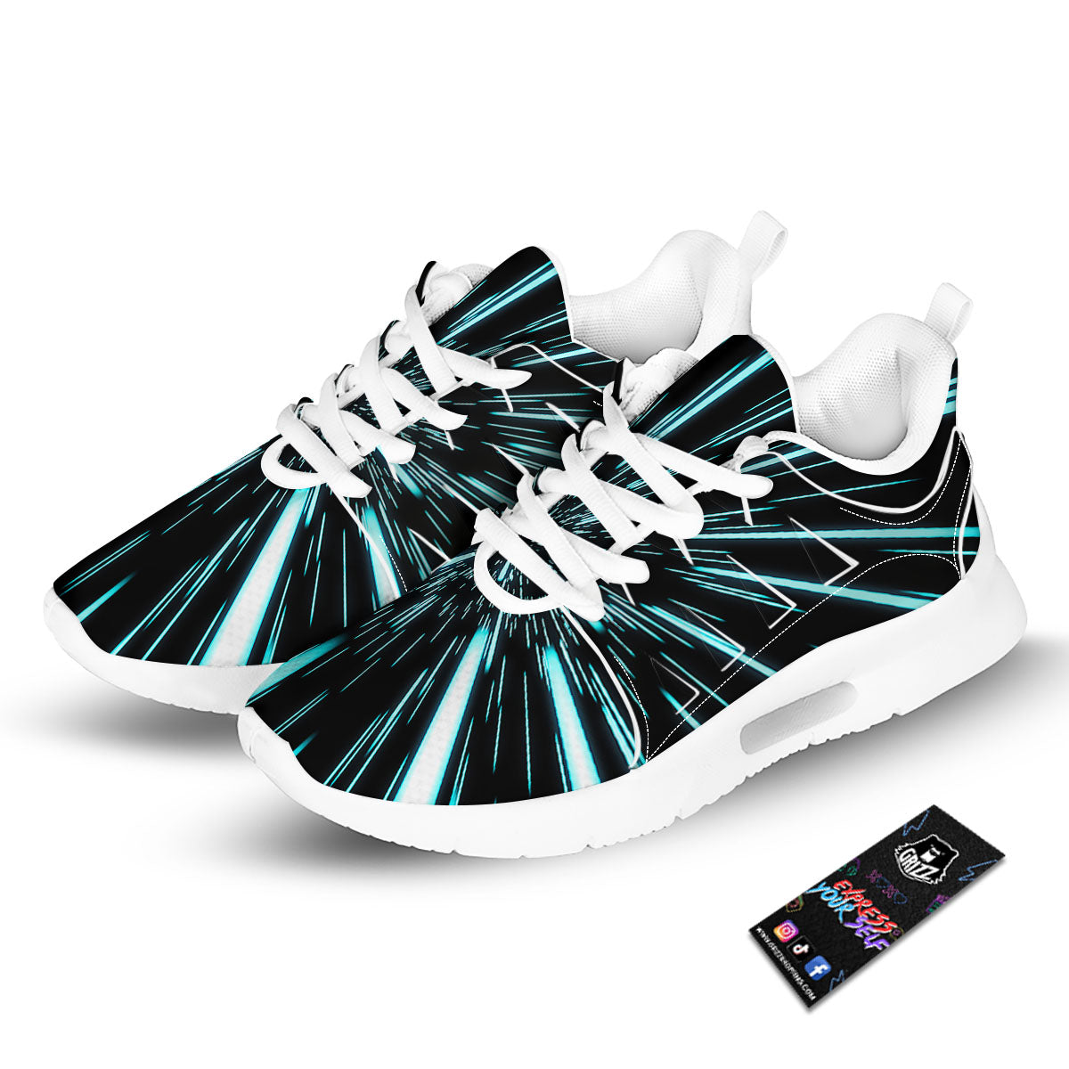 Hyperspace Galaxy Print Tennis Shoes-grizzshop