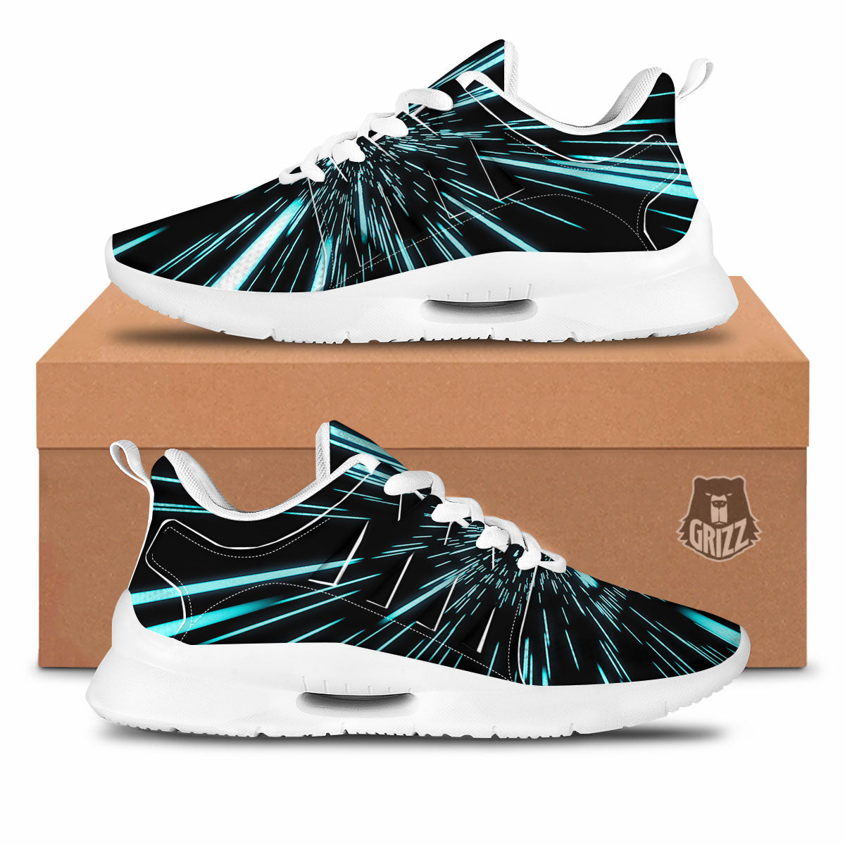 Hyperspace Galaxy Print Tennis Shoes-grizzshop
