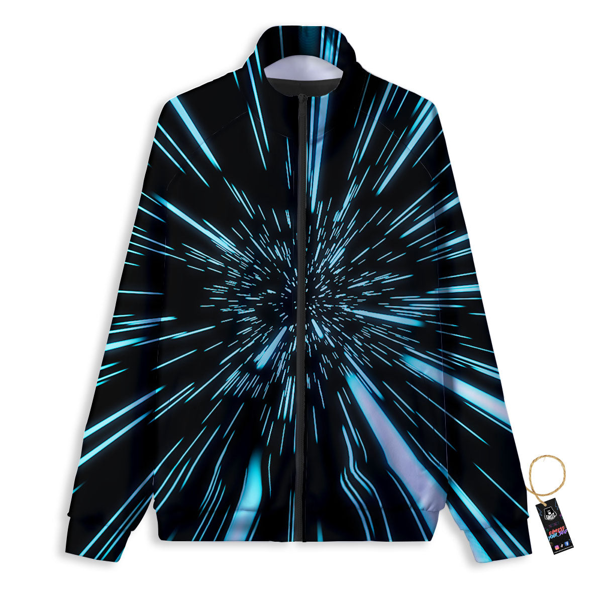 Hyperspace Galaxy Print Track Jacket-grizzshop