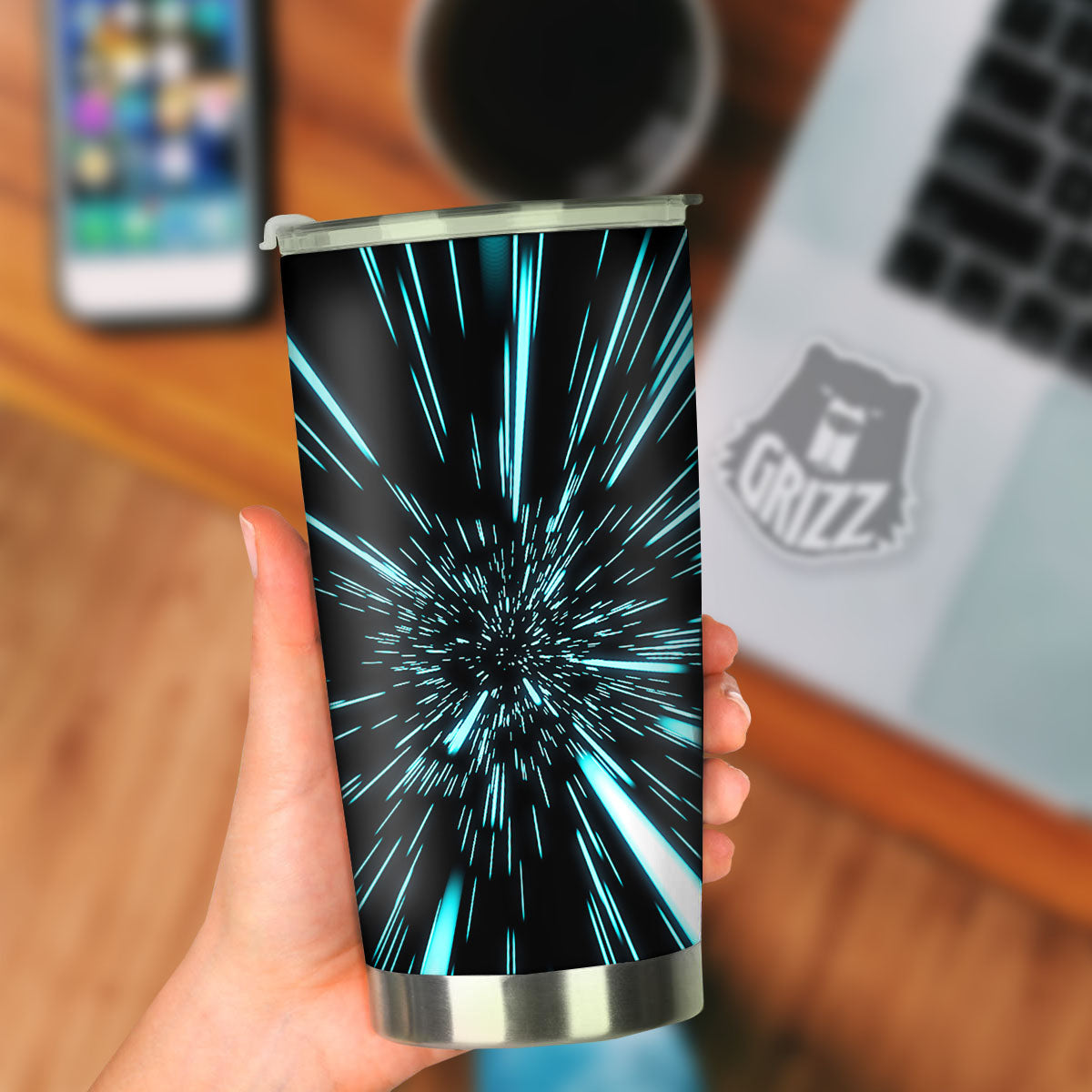 Hyperspace Galaxy Print Tumbler-grizzshop