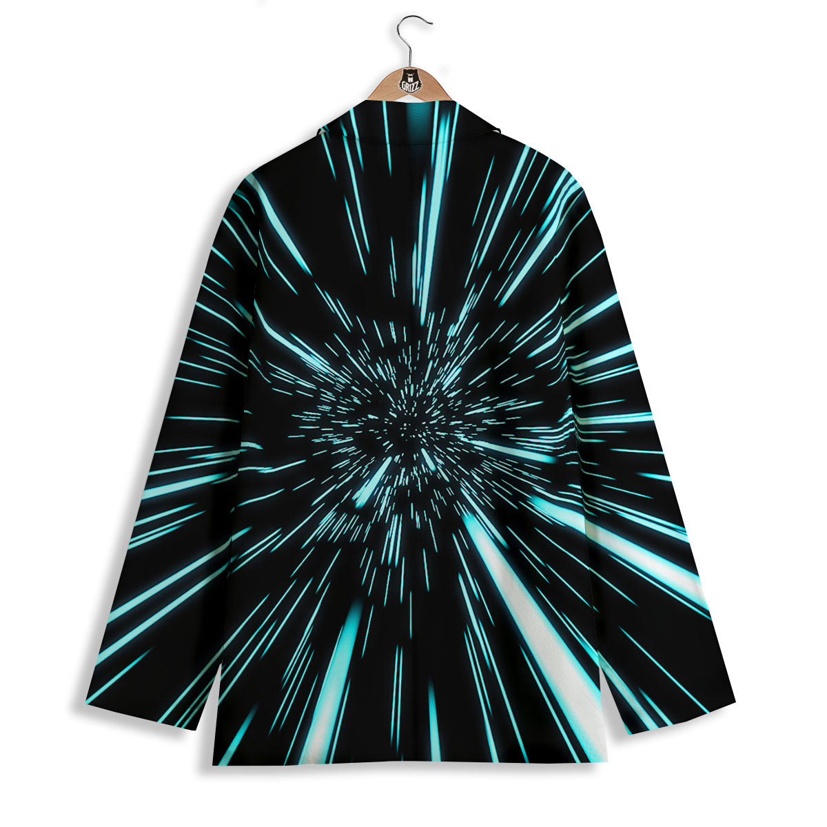 Hyperspace Galaxy Print Women's Blazer-grizzshop
