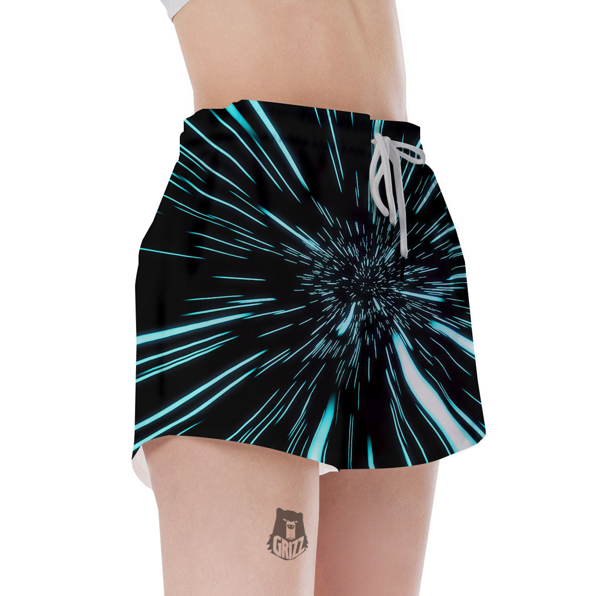 Hyperspace Galaxy Print Women's Shorts-grizzshop