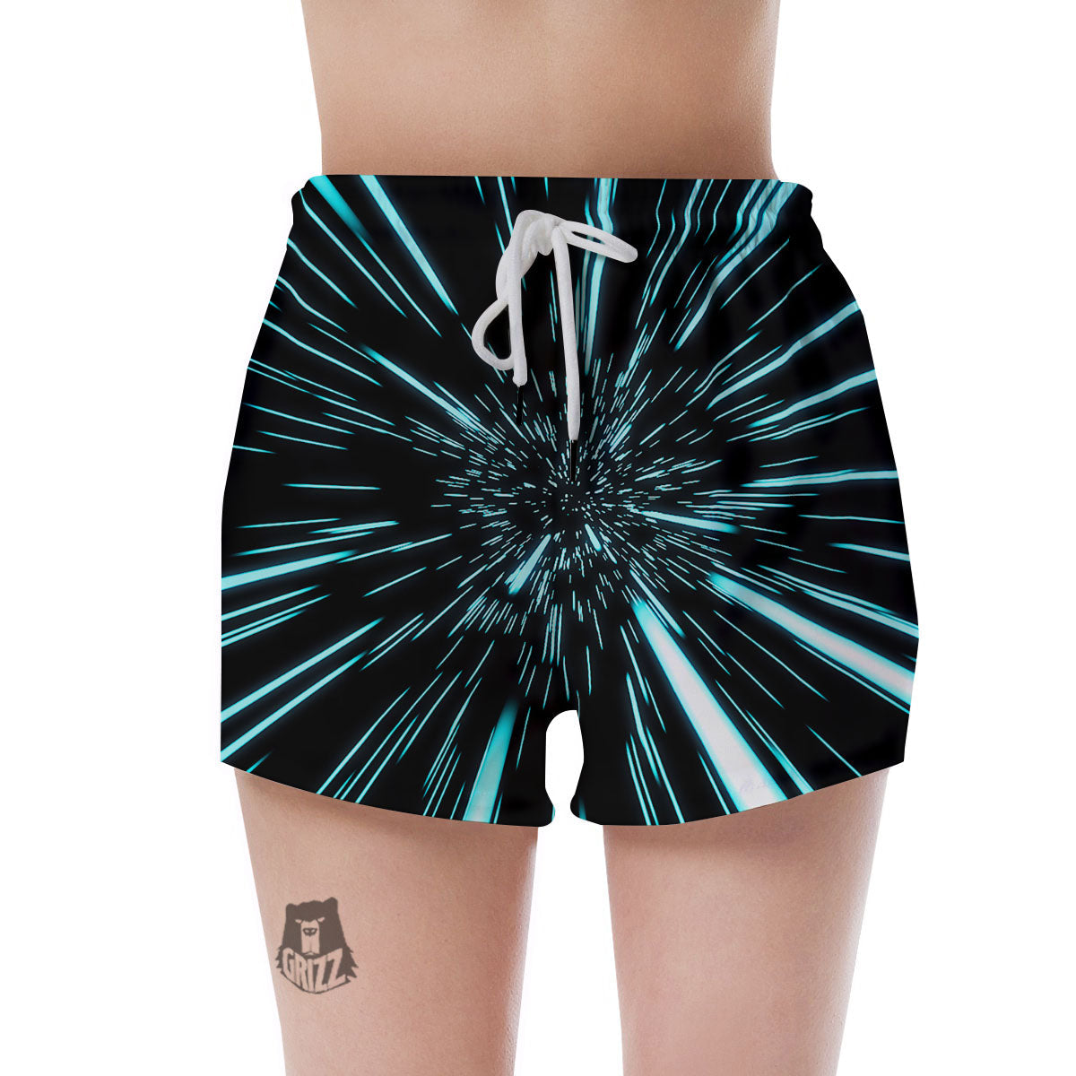 Hyperspace Galaxy Print Women's Shorts-grizzshop
