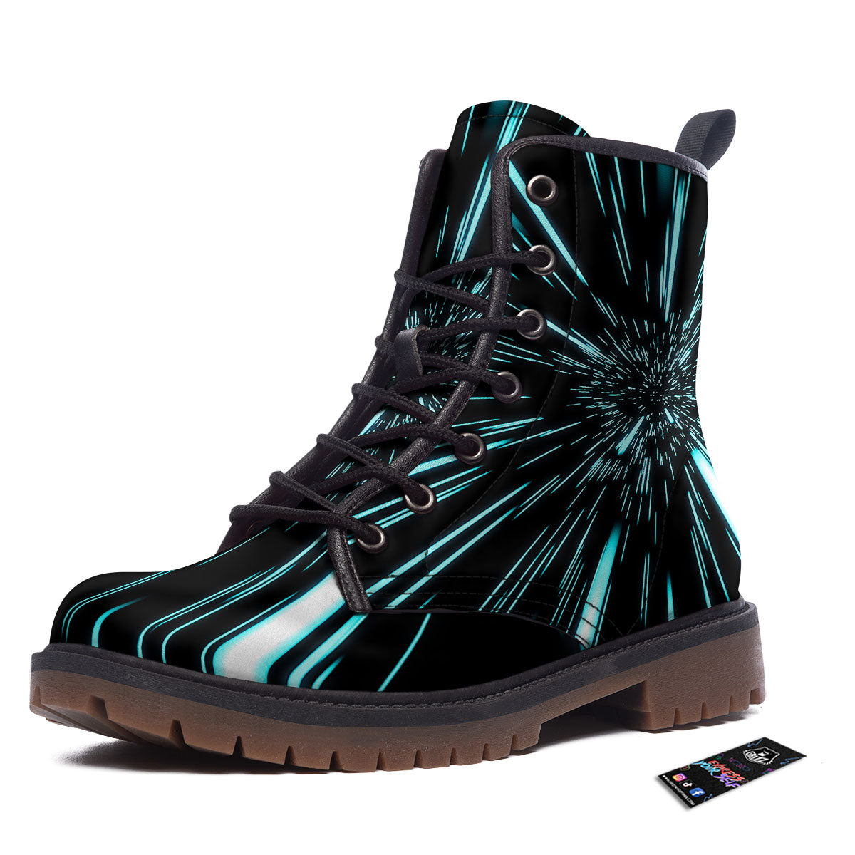 Hyperspace Galaxy Print Work Boots-grizzshop