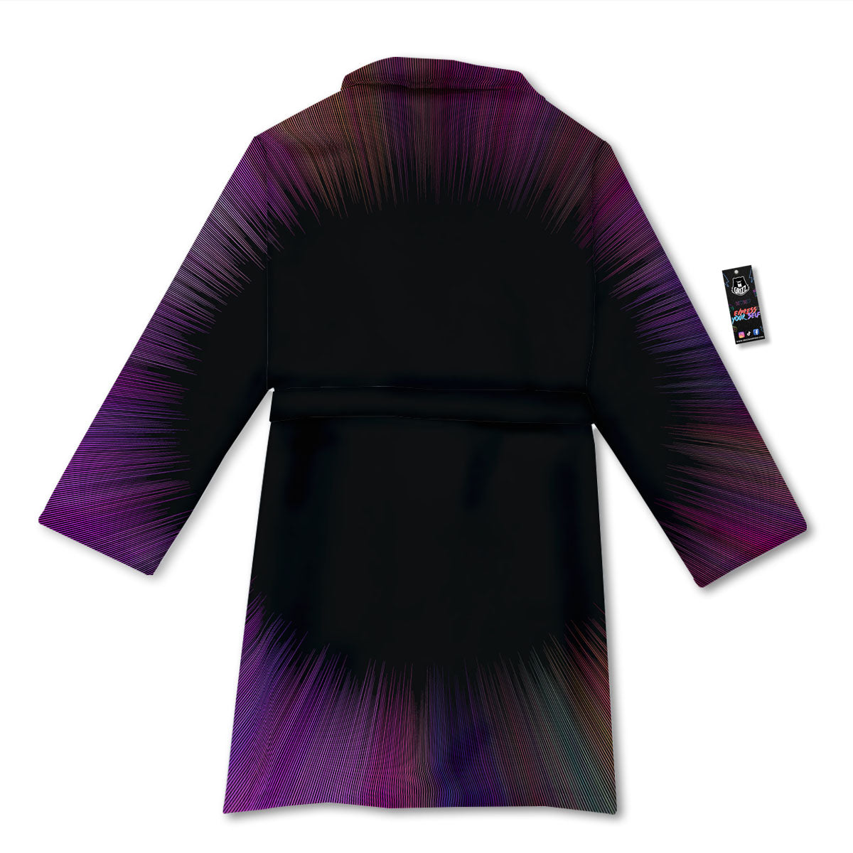 Hyperspace Purple Print Bathrobe-grizzshop