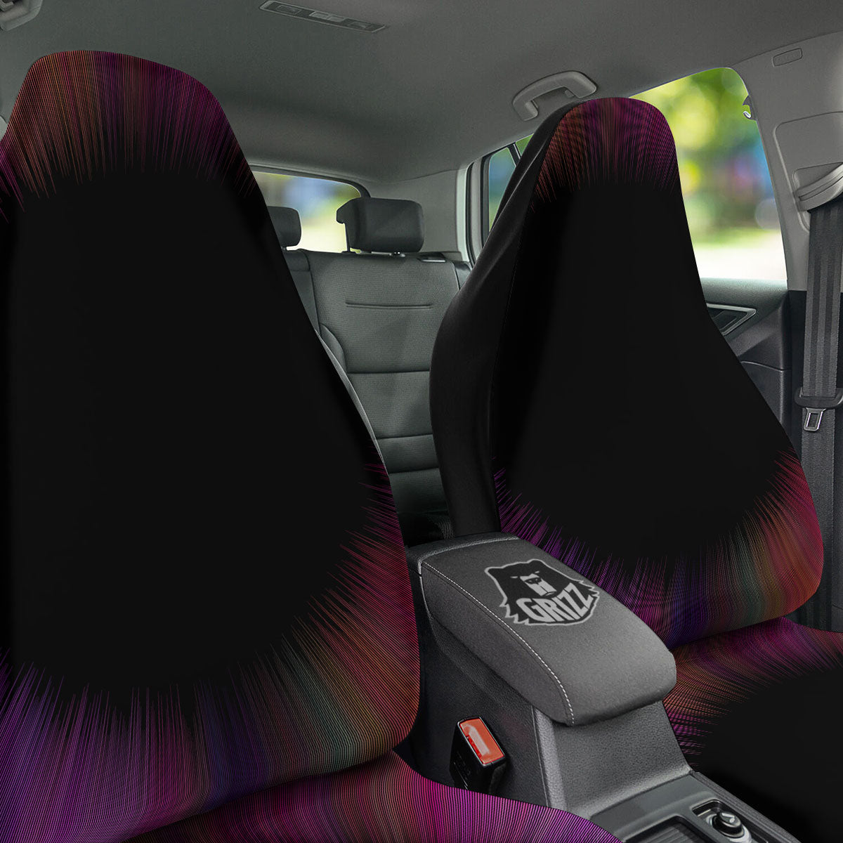 Hyperspace Purple Print Car Seat Covers-grizzshop