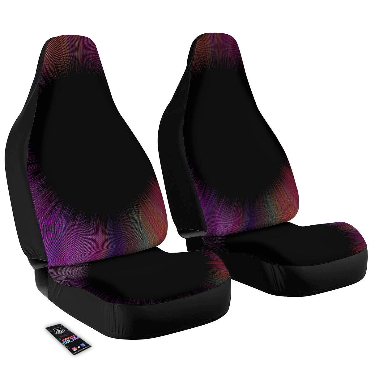 Hyperspace Purple Print Car Seat Covers-grizzshop