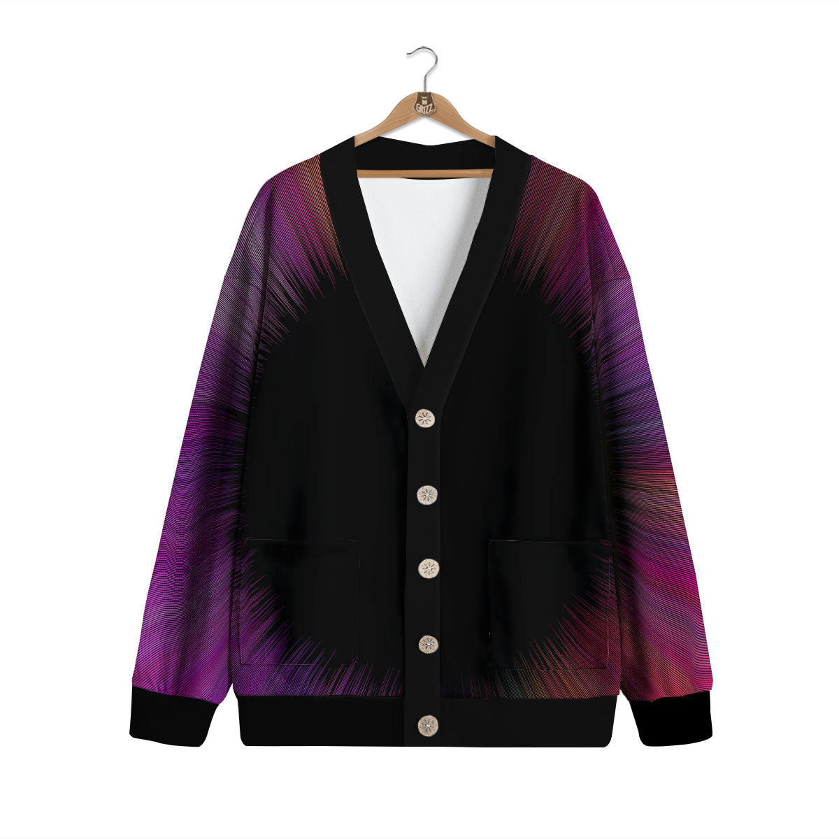 Hyperspace Purple Print Cardigan-grizzshop