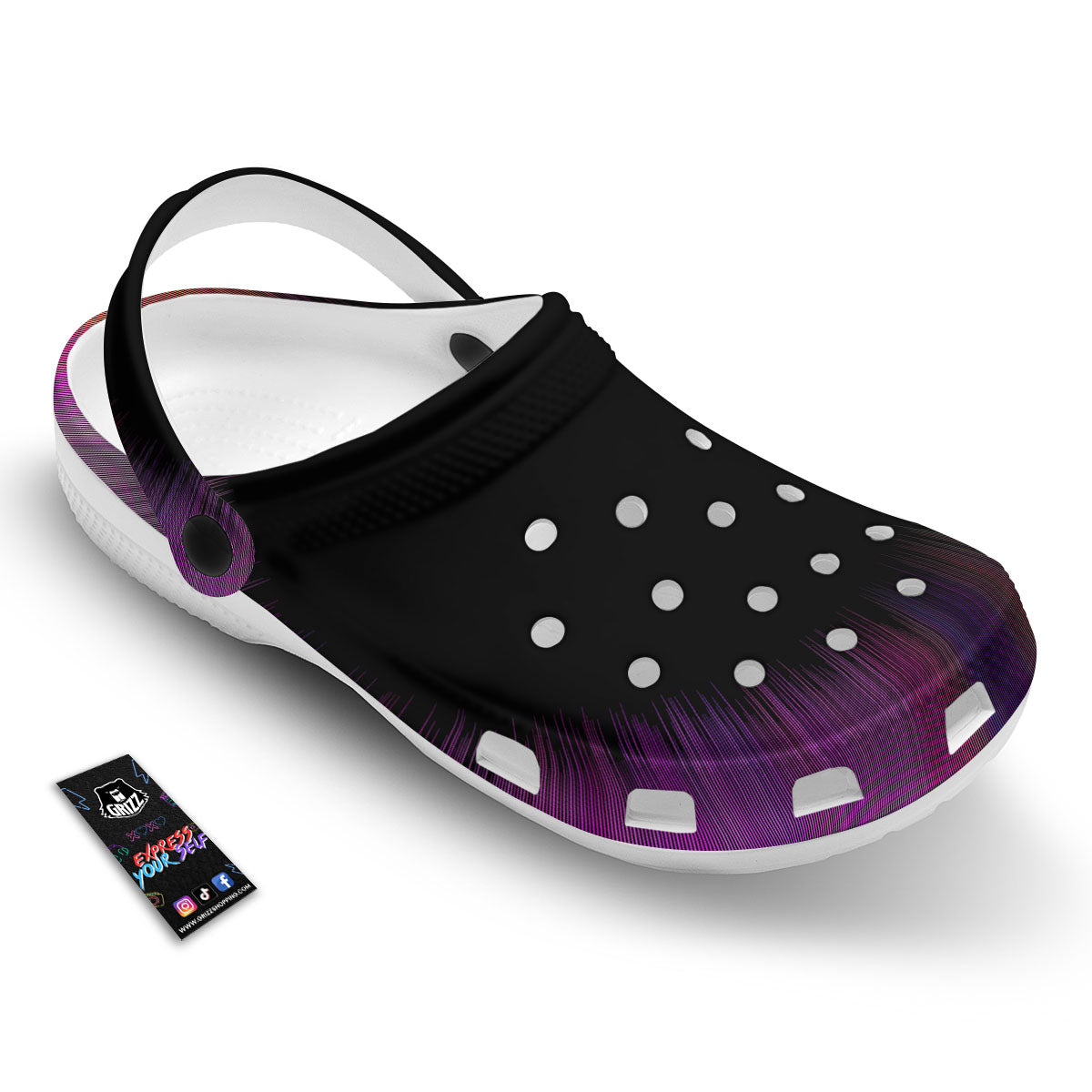 Hyperspace Purple Print Clog-grizzshop