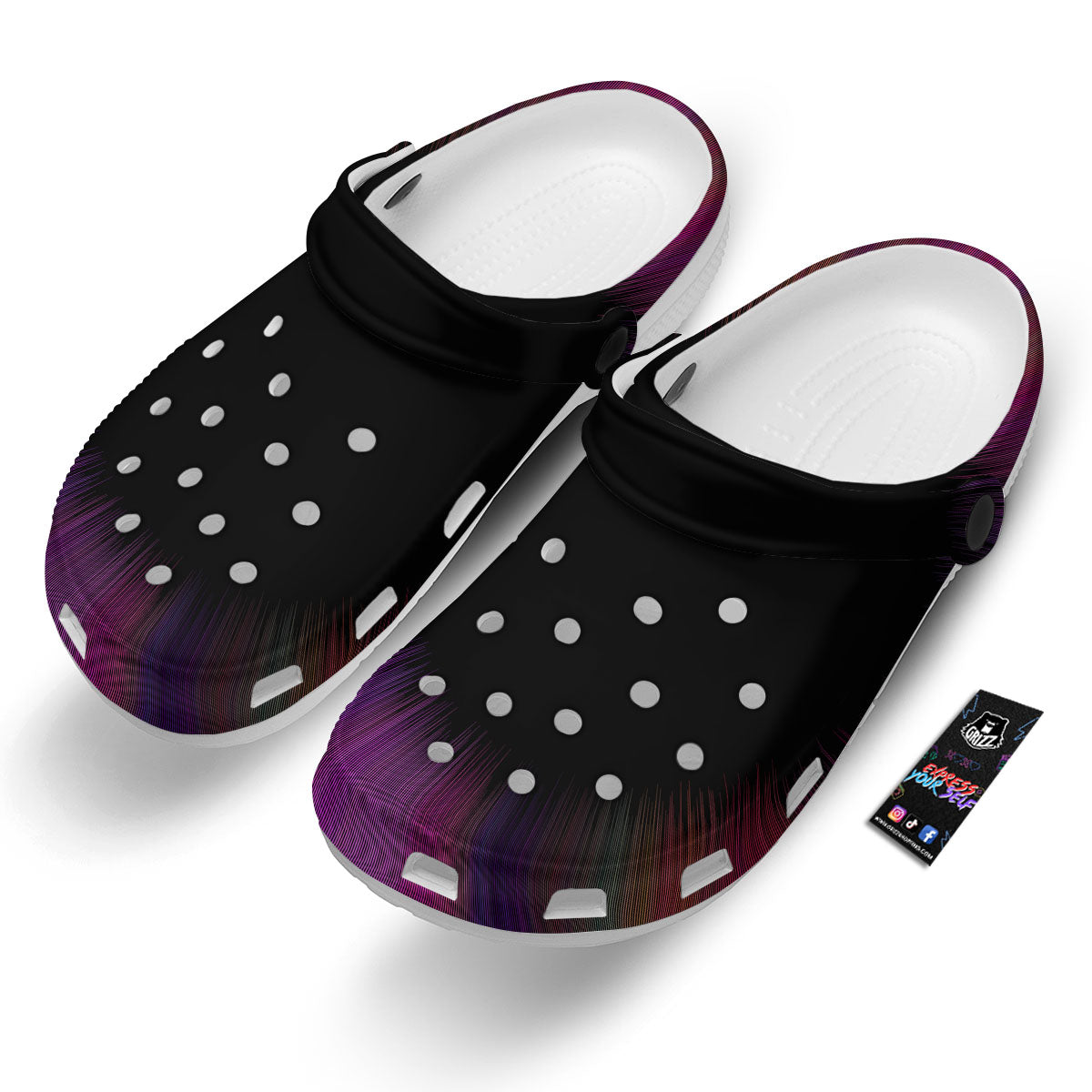 Hyperspace Purple Print Clog-grizzshop