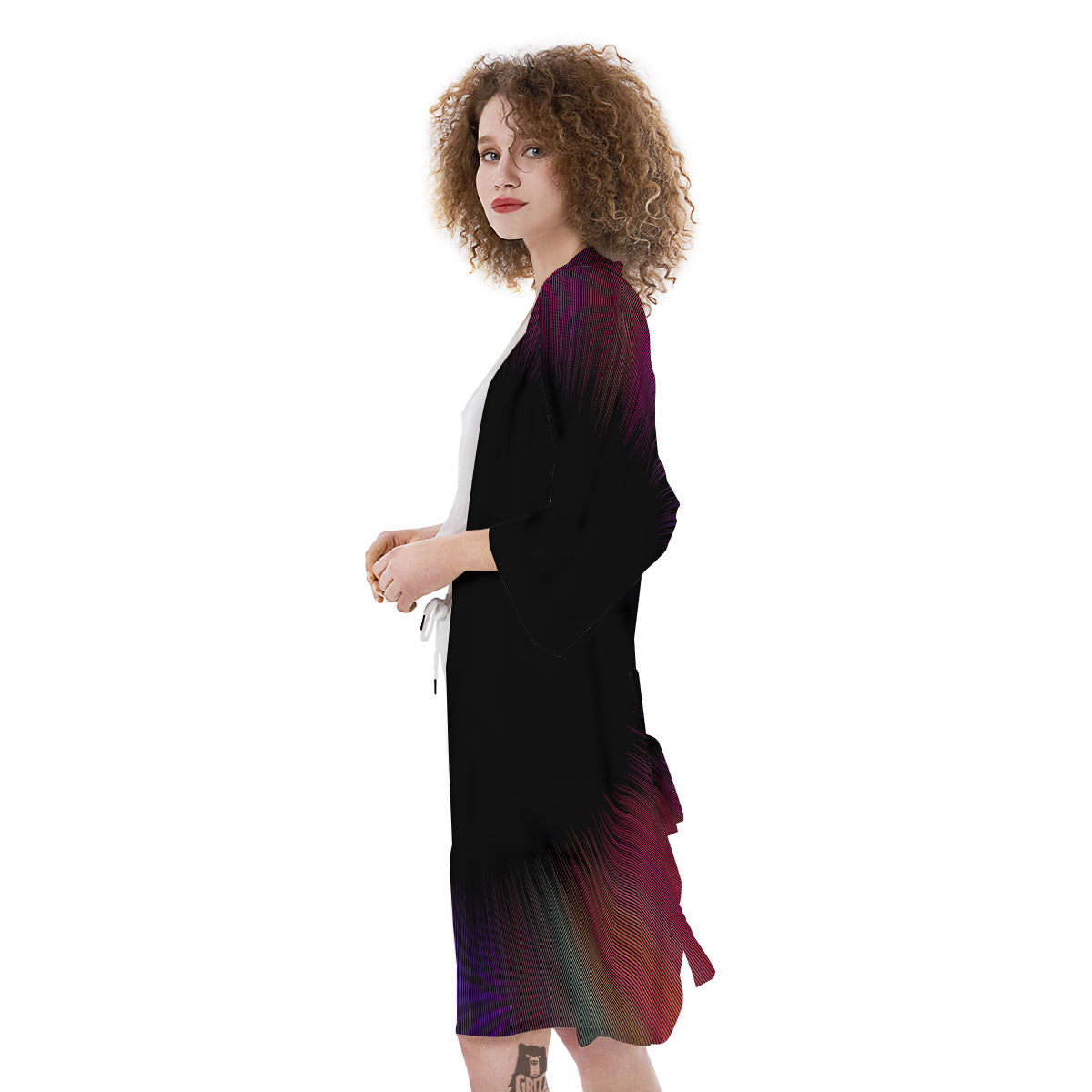 Hyperspace Purple Print Kimono-grizzshop