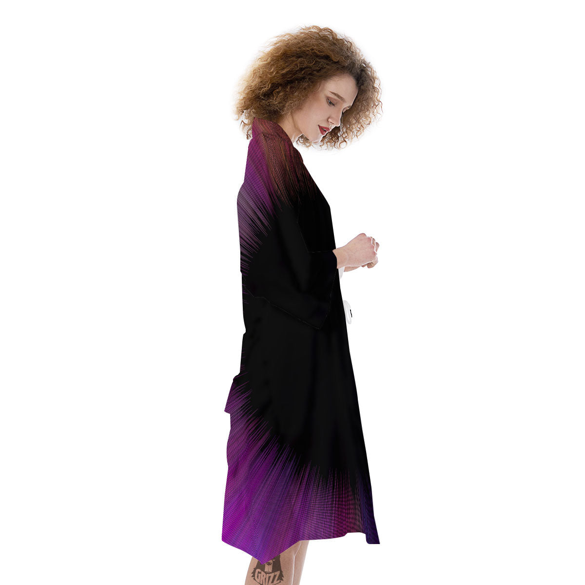 Hyperspace Purple Print Kimono-grizzshop