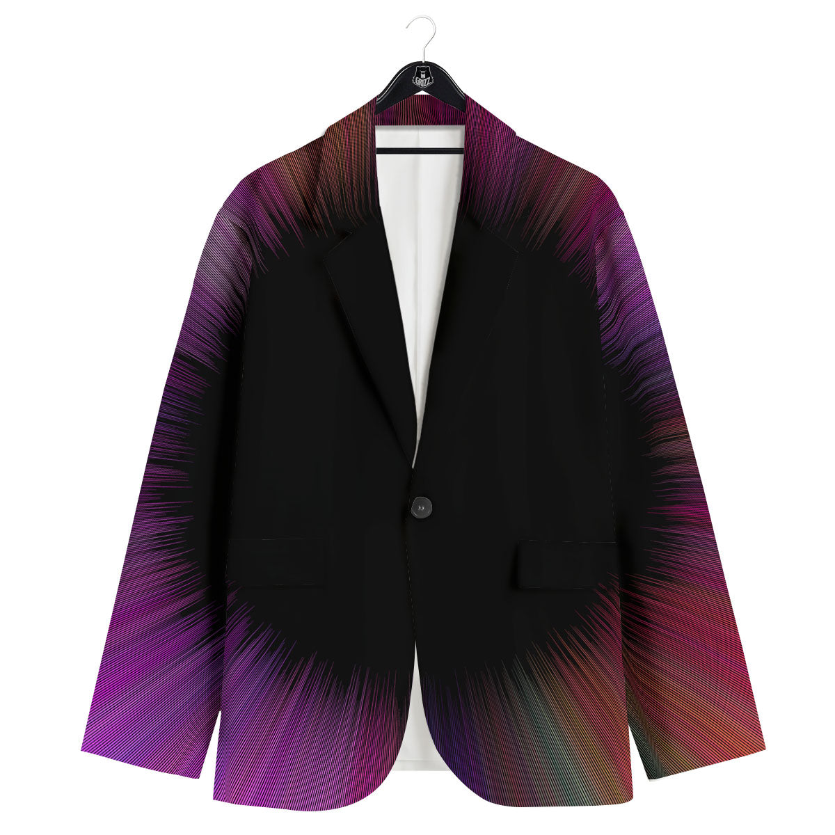 Hyperspace Purple Print Men's Sport Coat-grizzshop