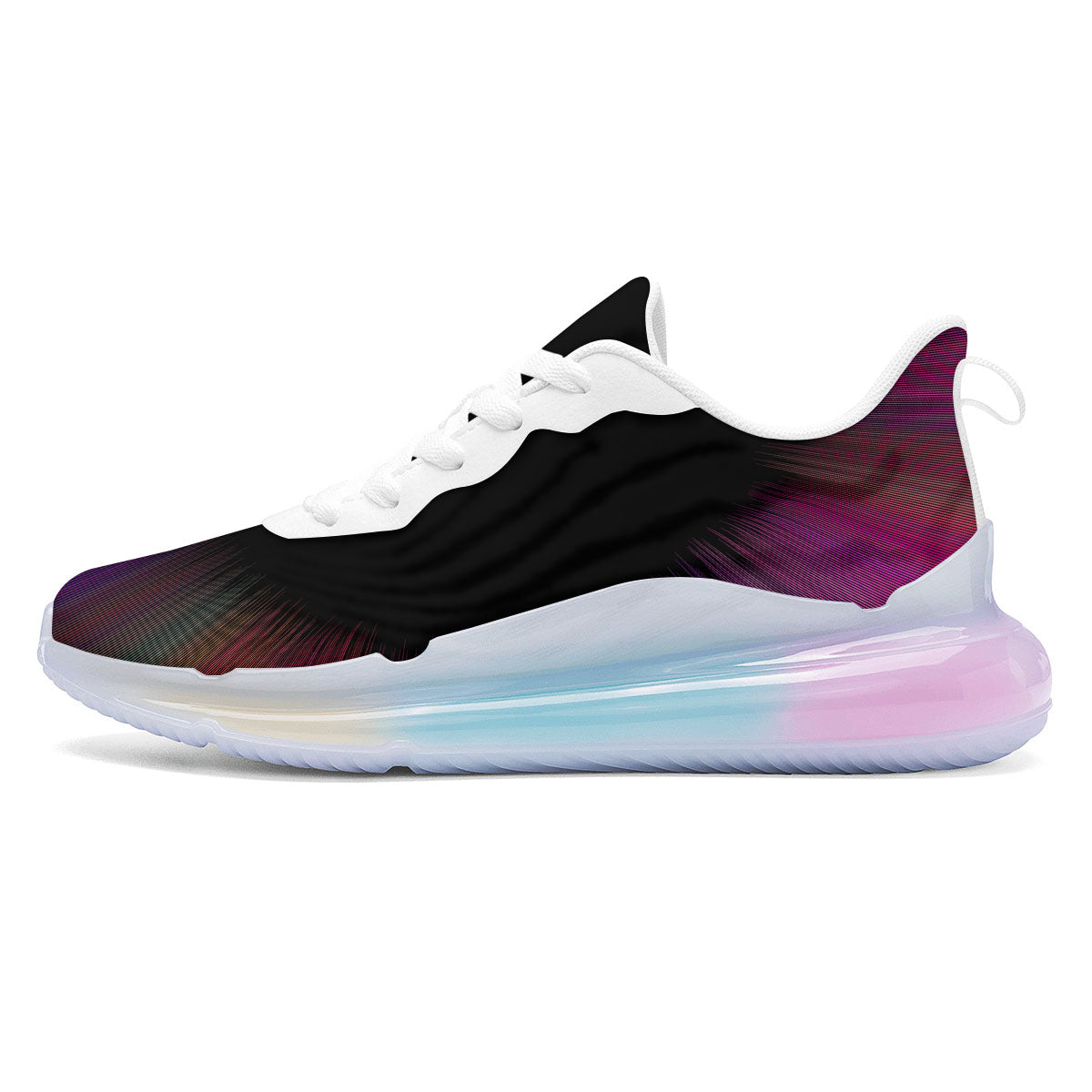 Hyperspace Purple Print Running Sneakers-grizzshop