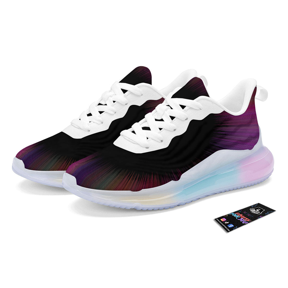 Hyperspace Purple Print Running Sneakers-grizzshop