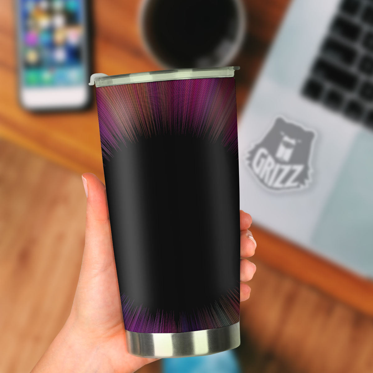 Hyperspace Purple Print Tumbler-grizzshop