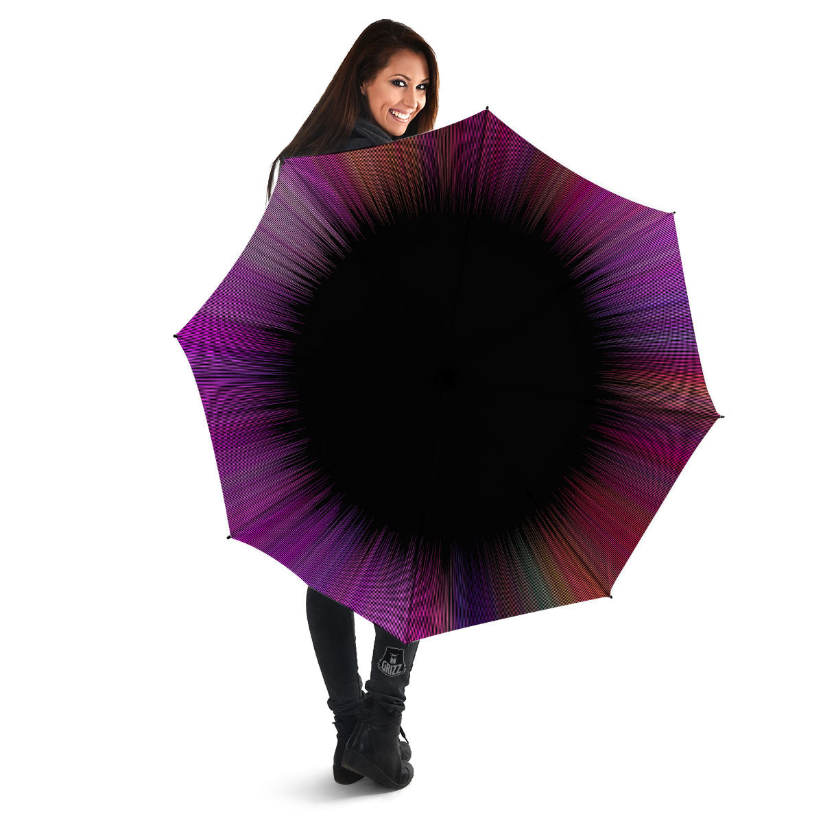 Hyperspace Purple Print Umbrella-grizzshop