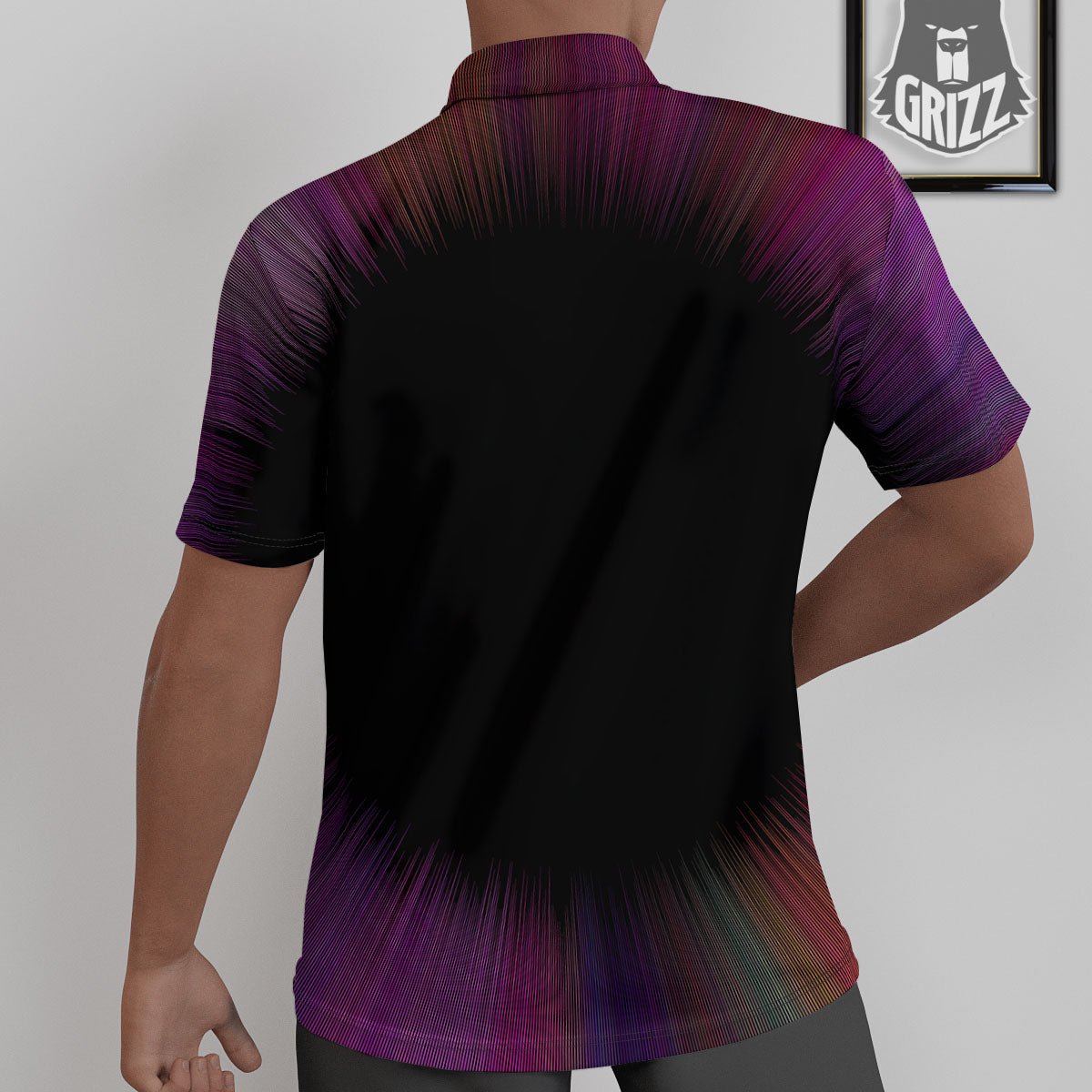 Hyperspace Purple Print Untucked Shirts-grizzshop