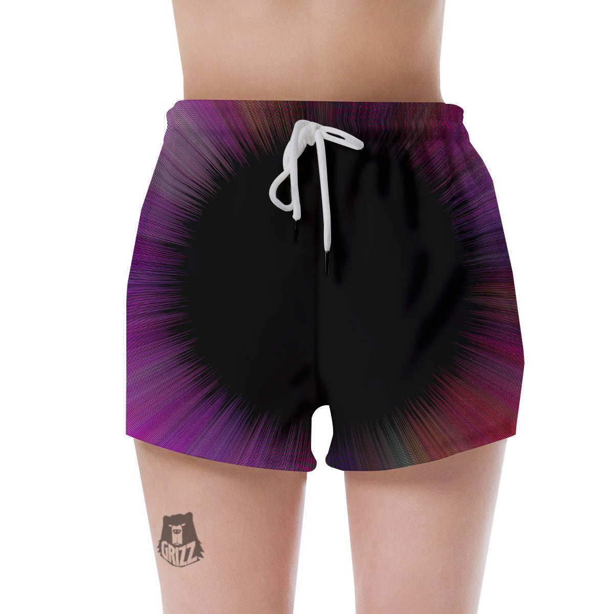 Hyperspace Purple Print Women's Shorts-grizzshop