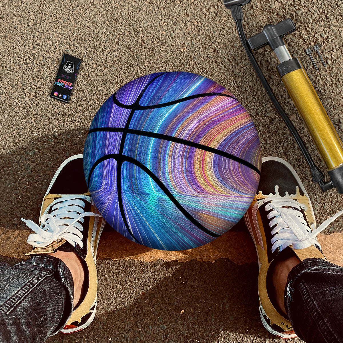Hyperspace Colorful Print Basketball