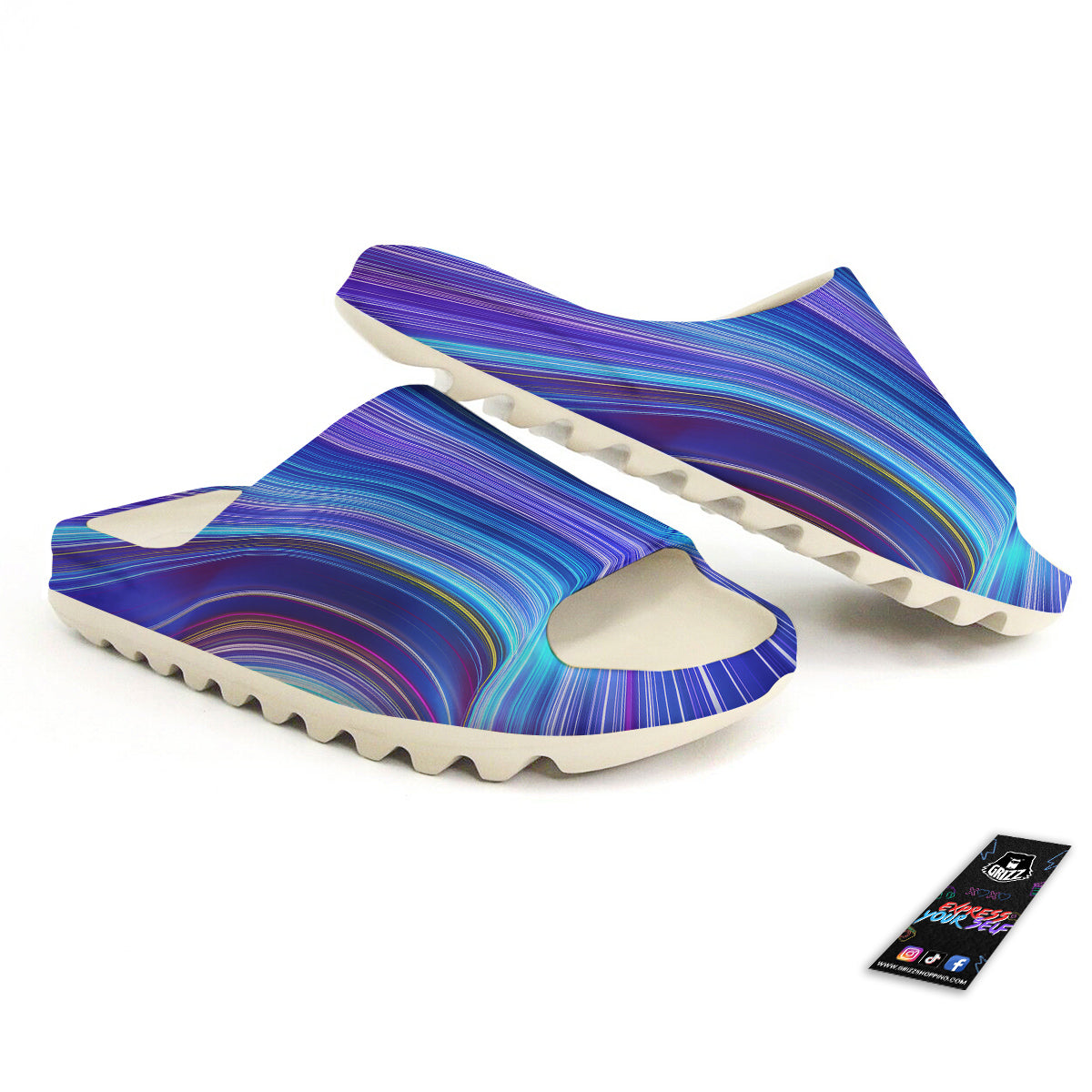 Hyperspace Colorful Print Sandals-grizzshop