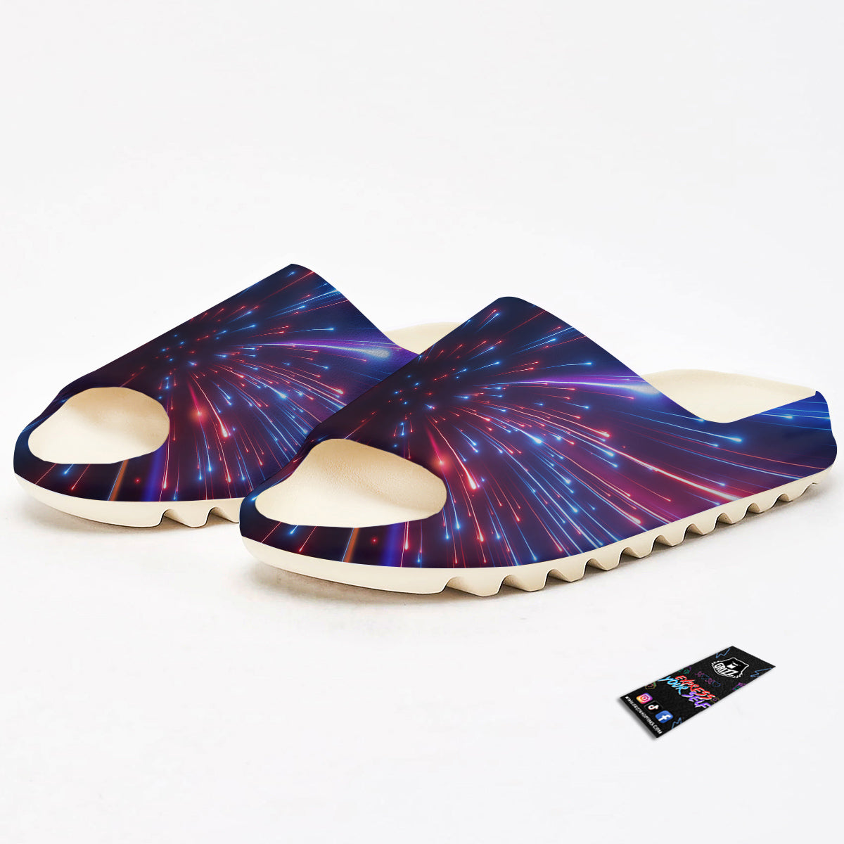 Hyperspace Cosmic Print Sandals-grizzshop