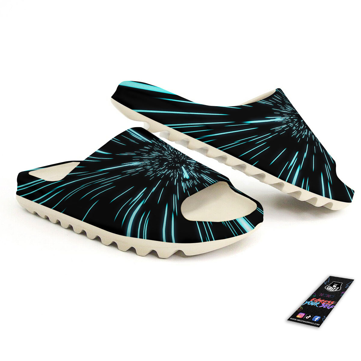 Hyperspace Galaxy Print Sandals-grizzshop