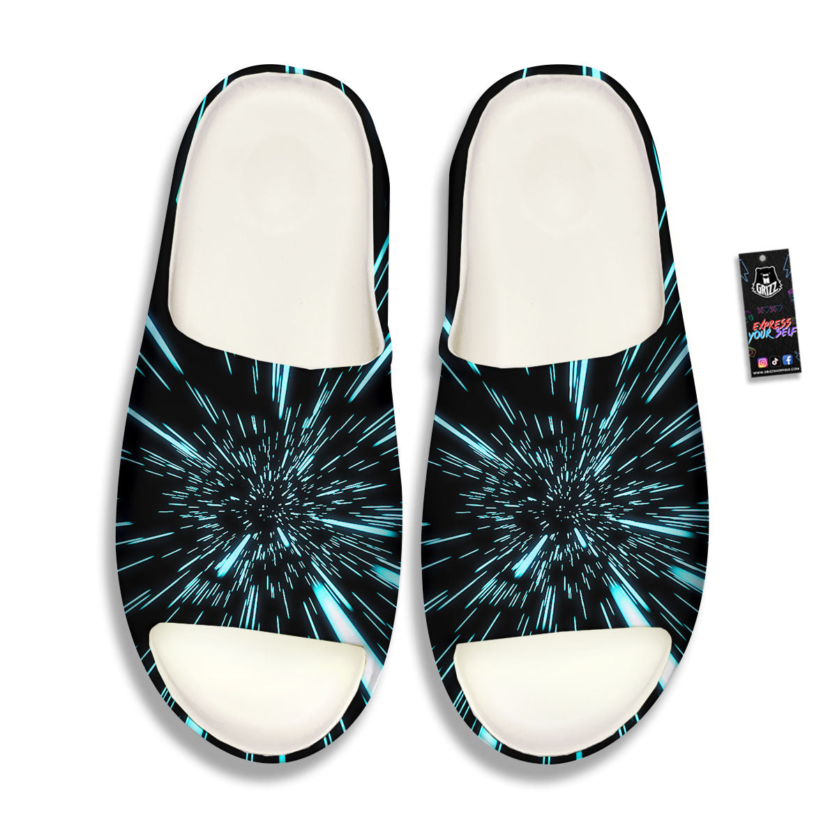 Hyperspace Galaxy Print Sandals-grizzshop