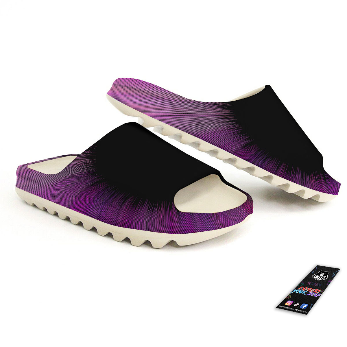 Hyperspace Purple Print Sandals-grizzshop