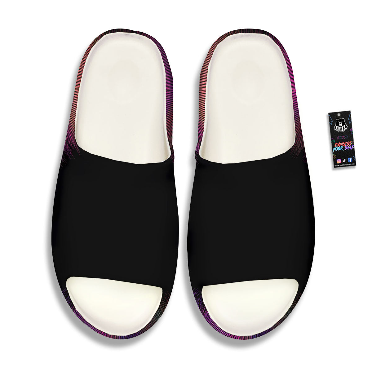 Hyperspace Purple Print Sandals-grizzshop