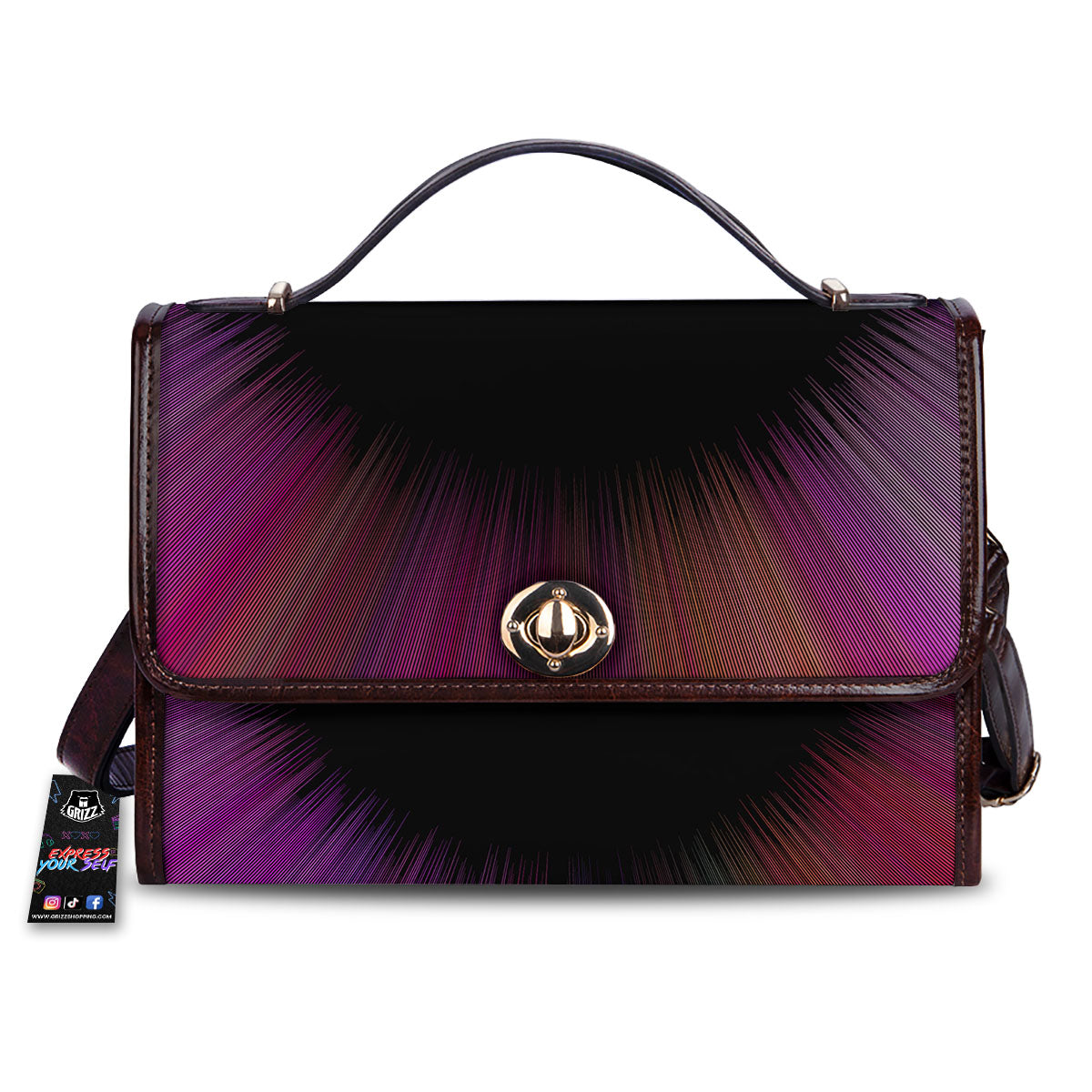 Hyperspace Purple Print Women's Satchel Bag