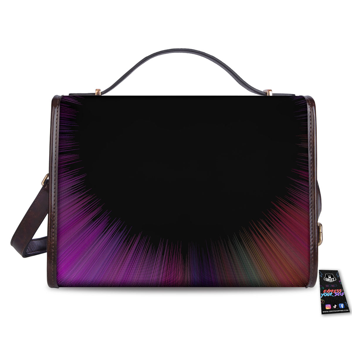Hyperspace Purple Print Women's Satchel Bag