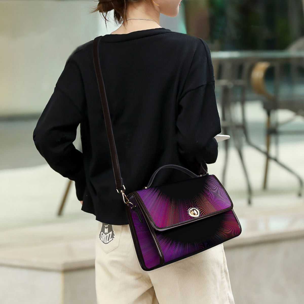 Hyperspace Purple Print Women's Satchel Bag
