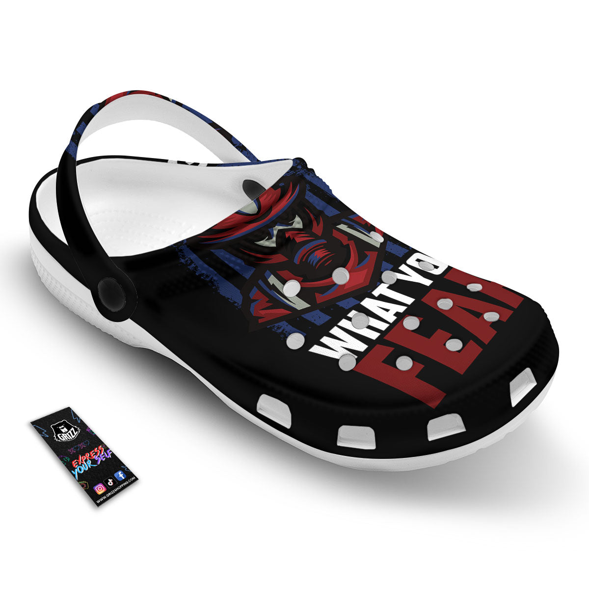 I Fight What You Fear Firefighter Print Clog-grizzshop