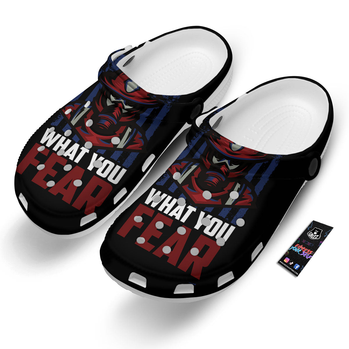 I Fight What You Fear Firefighter Print Clog-grizzshop
